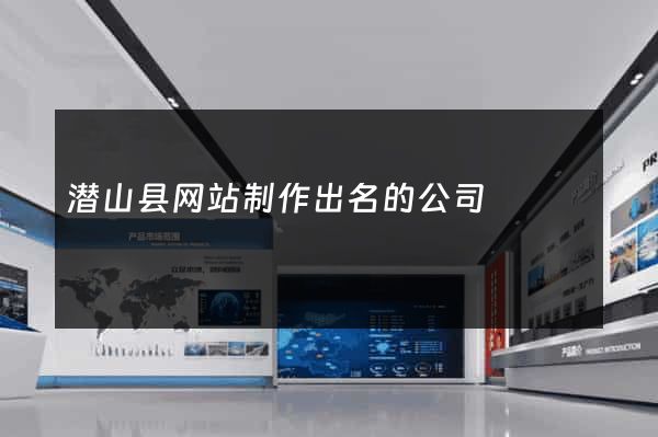 潜山县网站制作出名的公司