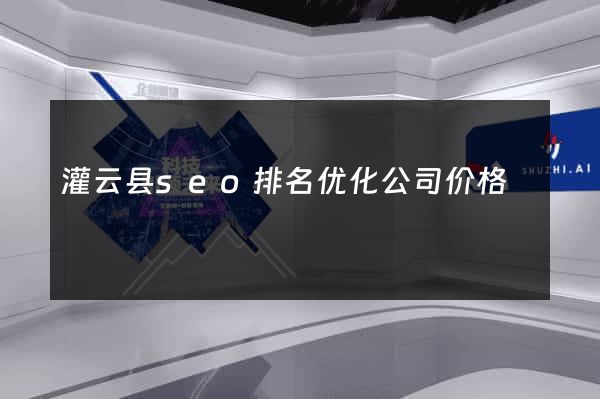 灌云县seo排名优化公司价格