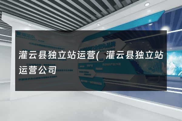 灌云县独立站运营(灌云县独立站运营公司) 灌云县独立站运营(灌云县独立站运营公司)