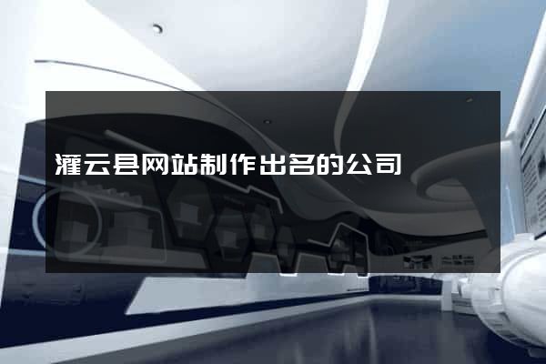 灌云县网站制作出名的公司