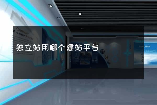 独立站用哪个建站平台