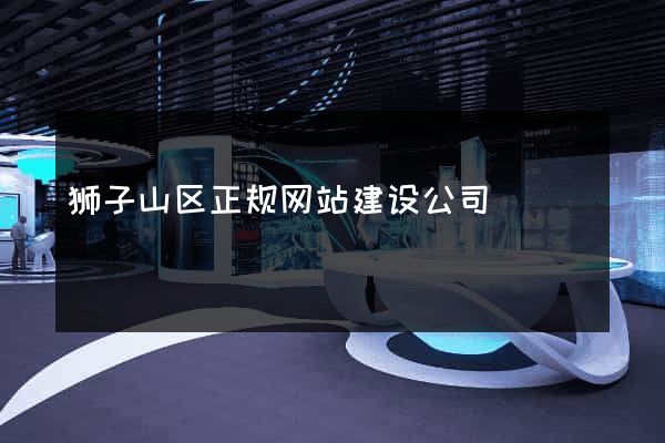 狮子山区正规网站建设公司