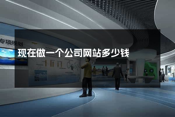 现在做一个公司网站多少钱