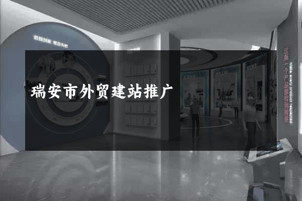 瑞安市外贸建站推广