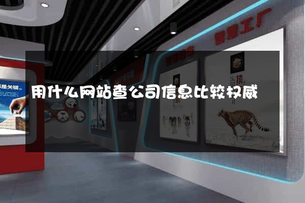 用什么网站查公司信息比较权威