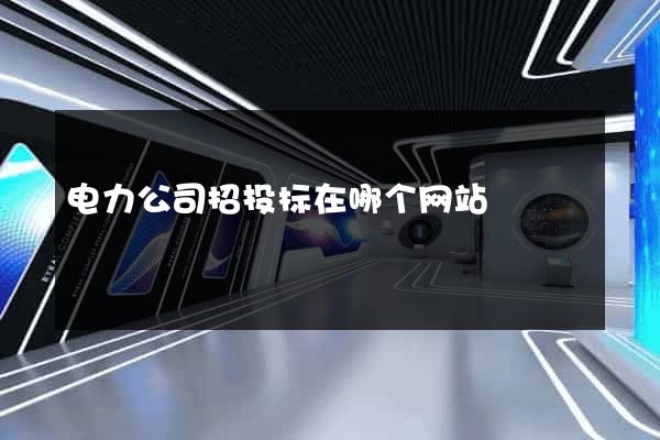 电力公司招投标在哪个网站