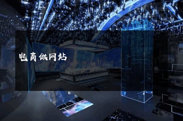 电商做网站