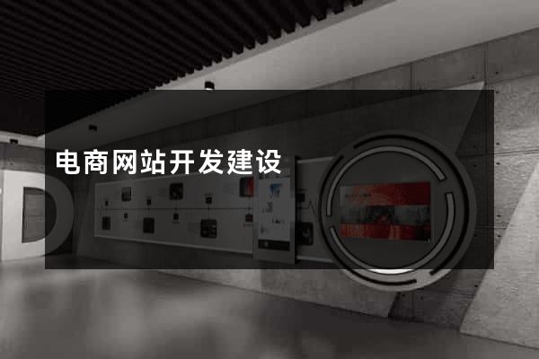 电商网站开发建设