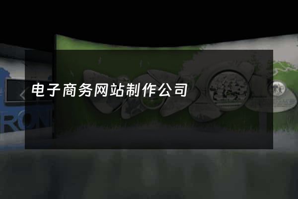 电子商务网站制作公司