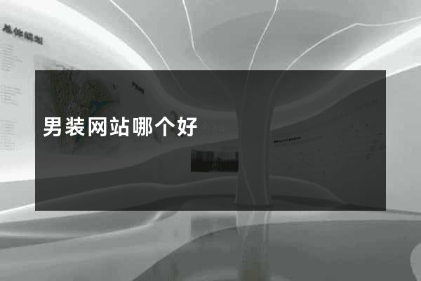 男装网站哪个好