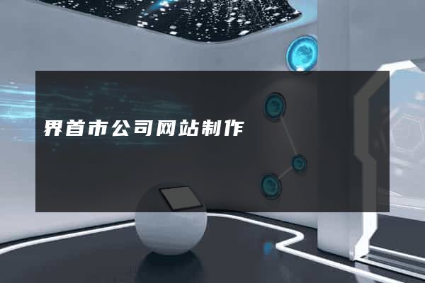 界首市公司网站制作