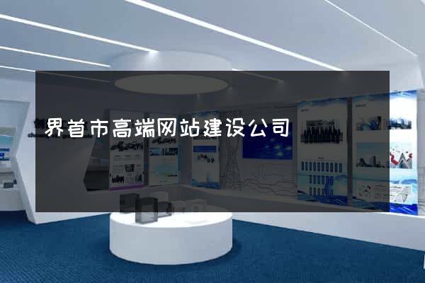 界首市高端网站建设公司