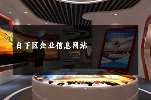 白下区企业信息网站