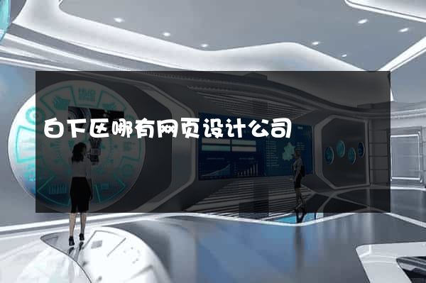 白下区哪有网页设计公司