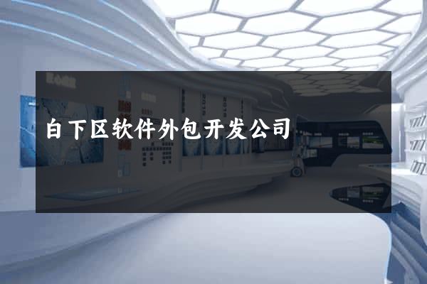 白下区软件外包开发公司