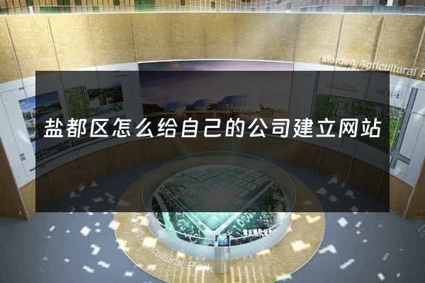 盐都区怎么给自己的公司建立网站