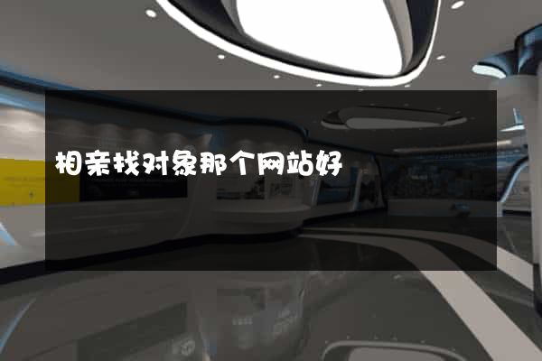 相亲找对象那个网站好