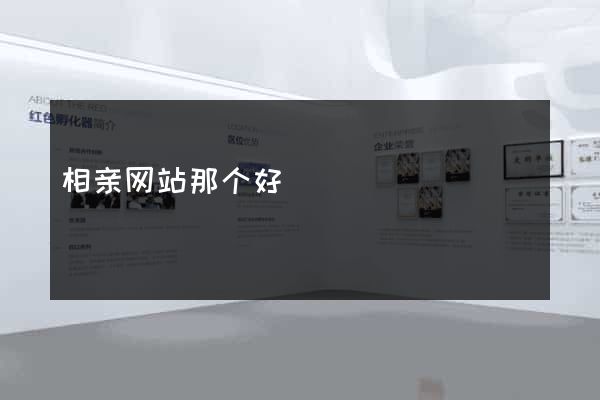 相亲网站那个好