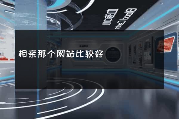 相亲那个网站比较好