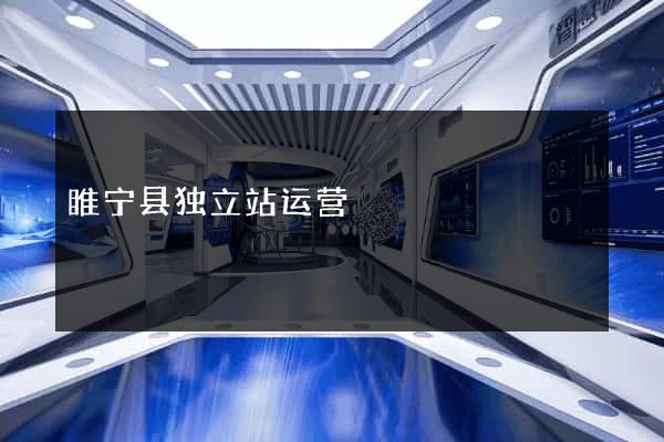 睢宁县独立站运营