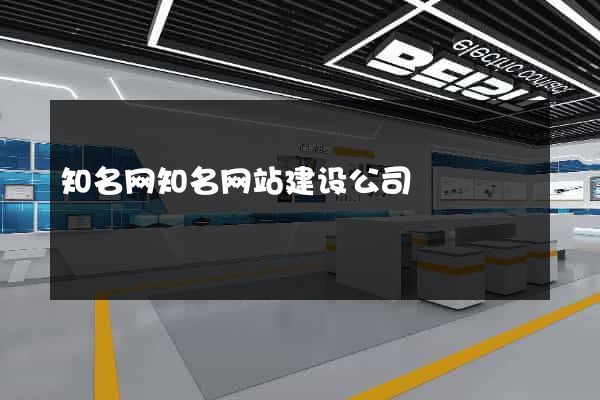 知名网知名网站建设公司