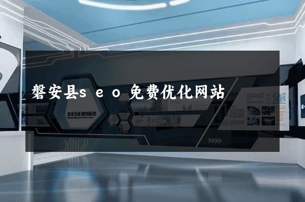 磐安县seo免费优化网站