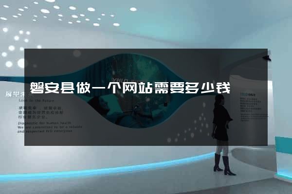 磐安县做一个网站需要多少钱