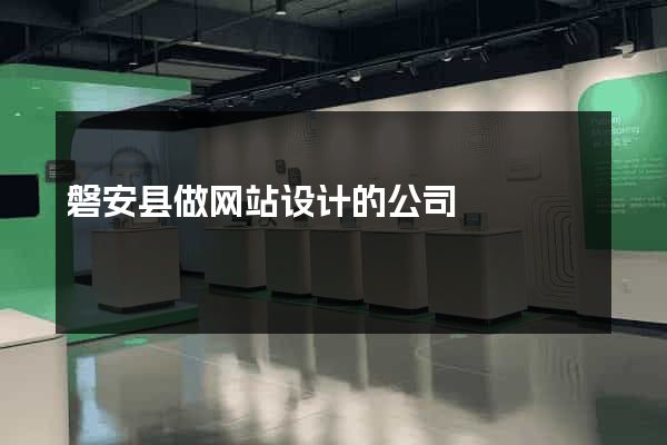 磐安县做网站设计的公司