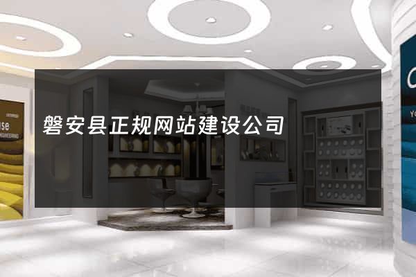磐安县正规网站建设公司