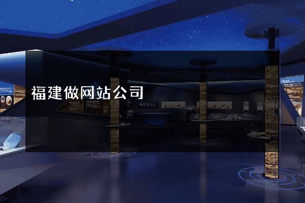 福建做网站公司