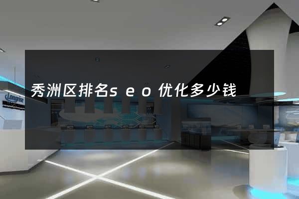 秀洲区排名seo优化多少钱