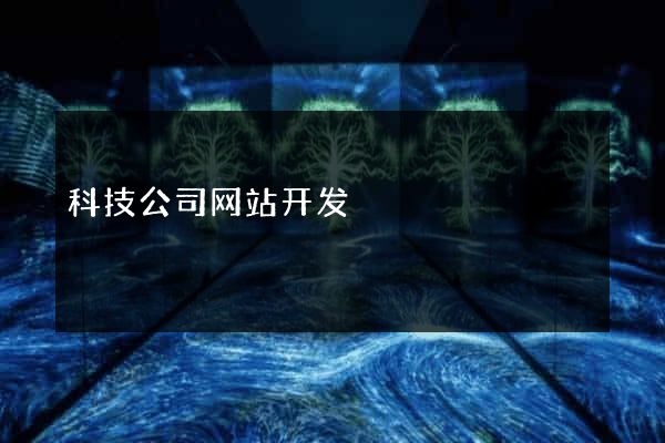 科技公司网站开发