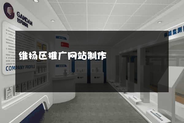 维扬区推广网站制作