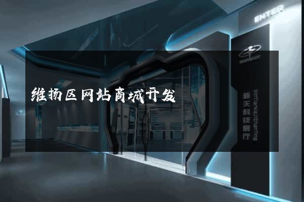 维扬区网站商城开发