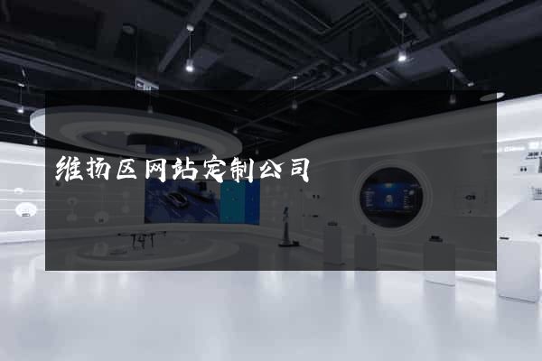 维扬区网站定制公司