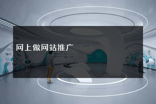 网上做网站推广