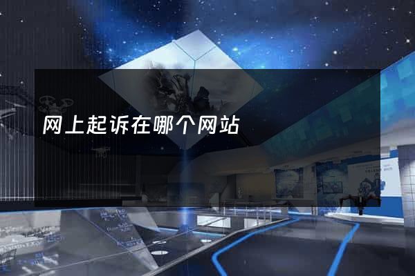 网上起诉在哪个网站