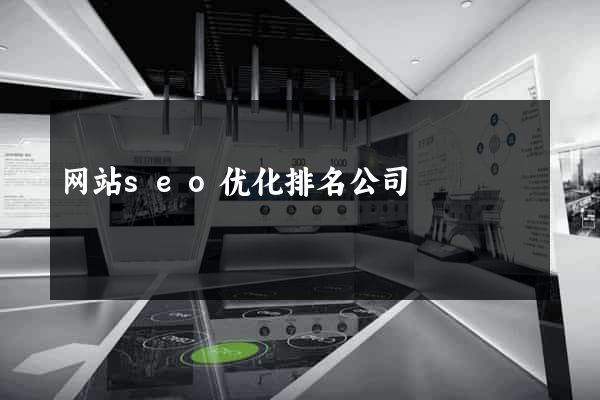 网站seo优化排名公司