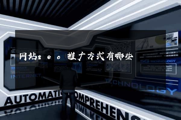 网站seo推广方式有哪些