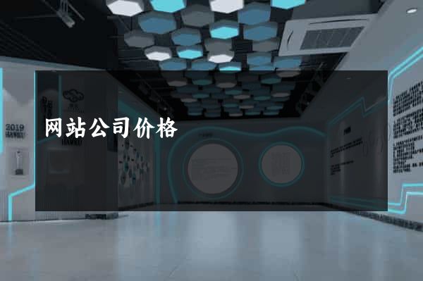 网站公司价格