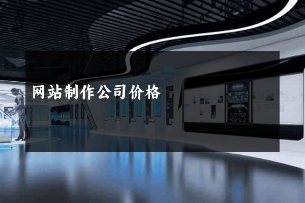 网站制作公司价格