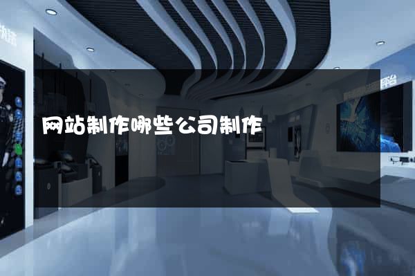 网站制作哪些公司制作