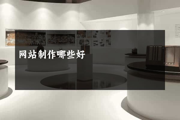 网站制作哪些好