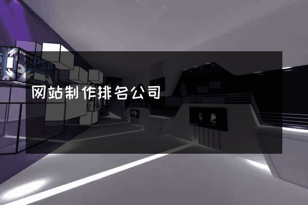 网站制作排名公司