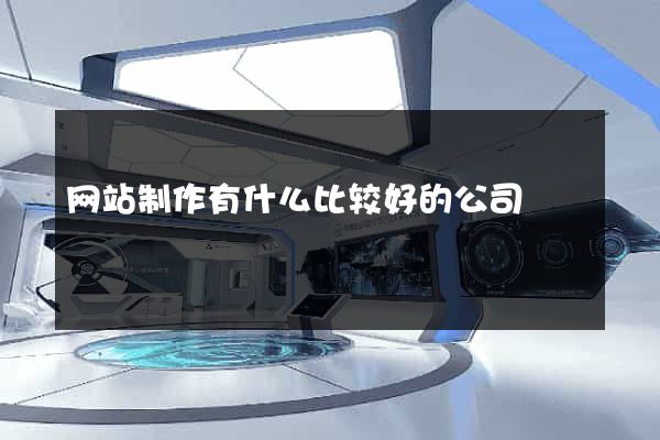 网站制作有什么比较好的公司
