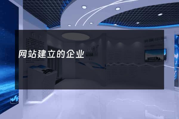 网站建立的企业