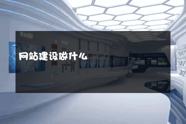 网站建设做什么