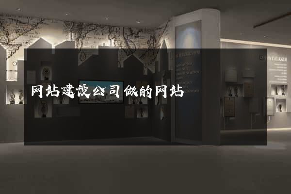 网站建设公司做的网站