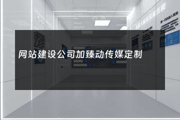 网站建设公司加臻动传媒定制