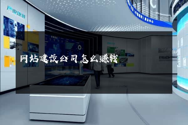 网站建设公司怎么赚钱
